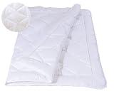 Produkt-Bild: Kinzler L-12779/00 Sommer Einziehdecke Baumwolle, 135 x 200 cm, wei&szlig;