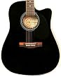 Full Size Thinline Black Acoustic Electric Guitar with Free Gig Bag Case