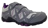 Hi Tec Girls Vista Ez Jr Hi-tec Cool Grey Casual Breathable Velcro Trainers