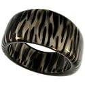 Asymetrical Bangle Bracelet In Zebra