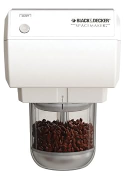 Black & Decker CG800 Spacemaker Traditional Mini Food Processor and Coffee Grinder White