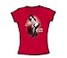 Bettie Page - Let'S Have Some Fun - Jrs. Red Sheer Cap Slv T For Women