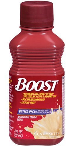 Boost Nutritional Energy Drink, Butter Pecan, 8 Ounce Bottle (Pack of 24)