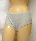 Boy Cut Heather Gray Cotton Lycra Shorts