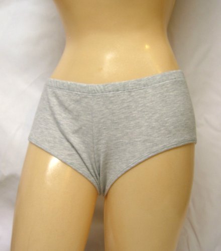 Boy Cut Heather Gray Cotton Lycra Shorts