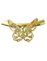 Landstroms Black Hills Gold Diamond Butterfly Pendant - BR405X