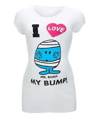 Maternity Mr Bump Graphic T Shirt - White
