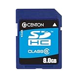Centon 8 GB SDHC Class 6 Flash Memory Card 8GBSDHC6