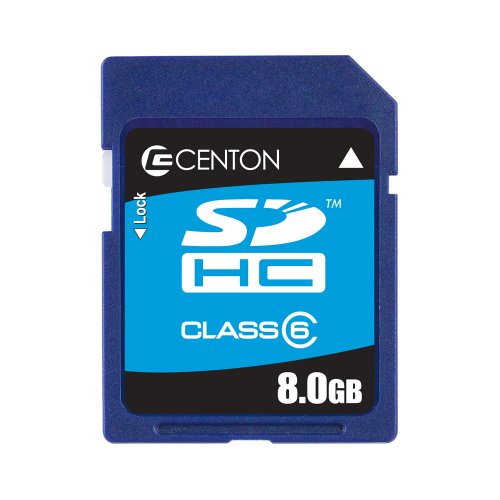 Centon 8 GB SDHC Class 6 Flash Memory Card 8GBSDHC6
