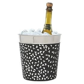 Deco Ice Bucket Black Mosaic by HomeAndWine.com