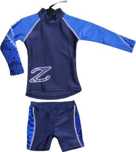 Zunblock Kinder UV-Schutzkleidung Suntop Long Sleeve + shorts Snake, navy/royal/navy, 110/ Preisvergleich