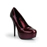 Platform High Heel Stiletto Pump Burgundy