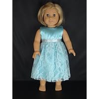 A Beautiful Blue Dress Designed for 18 Inch Doll Like the American Girl Dolls
