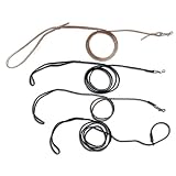 Leather Braided Slide Lead (1/8 x 3') Brown