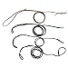 Leather Braided Slide Lead (1/8 x 3') Brown