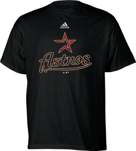 MLB Boys' Houston Astros Team Logo Short Sleeve Tee, Black, X-Large