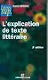 L'explication de texte litt�raire