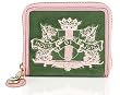 Juicy Couture House of Juicy Terrior Zip Around Wallet Pink Green