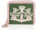Juicy Couture House of Juicy Terrior Zip Around Wallet Pink Green
