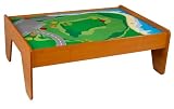 Honey Finish Kids Train Table With Playboard