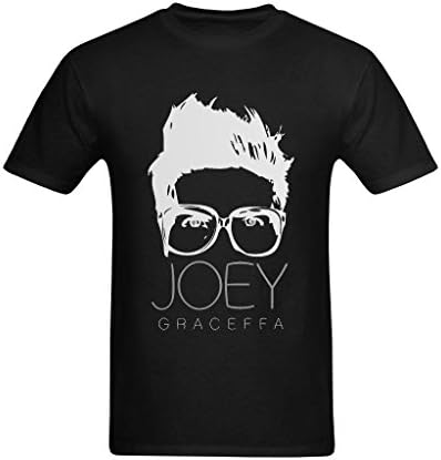 Seedit Men's Joey Graceffa Clipart White Printed Art T-Shirt US Size XL