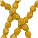 Jablonex Czech Fire Polished Glass Beads 4mm Round Mustard Yellow (50)