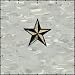 1.5 Inch Nautical Tattoo 3D Star Embroidered Iron On Applique Patch FD - Gold Metallic