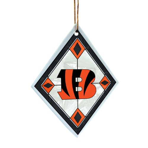 NFL Cincinnati Bengals Art Glass Ornament