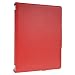 Toblino 2: Red Leather iPad 2 Case (Folio Convertable Case Multi-angle Stand for Apple iPad2 or iPad2 3G)