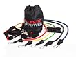 Lastic Power 106lbs Resistance Band Set with Door Anchor, Ankle Straps, Travel Bag, and Cushioned Handles
