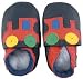 Bobux Train Baby Infant Toddler Crib Shoes Navy Red Eco Leather