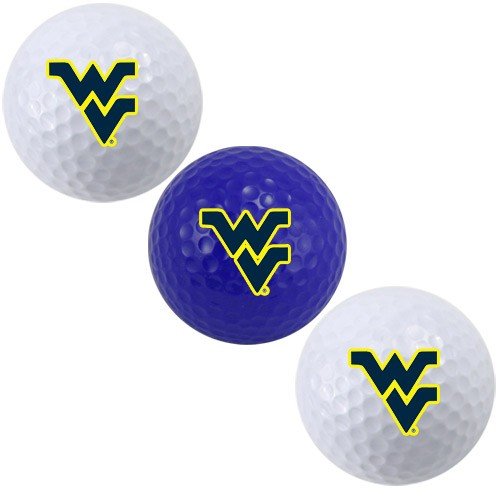 West Virginia Mountaineers Three Pack Of Golf Balls