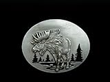 IMAGE OF Moose Colored Belt Buckle
