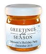 Holiday Honey Greetings Of The Season-Snow Cascading: Personalized Holiday Honey Favors
