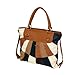 New Ladies Large REAL LEATHER Handbag Multicoloured Shopper Shoulder Bag