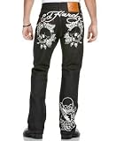 Ed Hardy - Ed Hardy Skull Rose Print Jeans