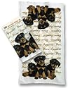 Rottweilers Rottweiler Puppies Dog Kitchen Towels Leslie Anderson Design Set/2