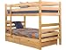 TWIN/TWIN GABY BUNKBED BUNK BED SOLID HARDWOOD W/DRAWERS