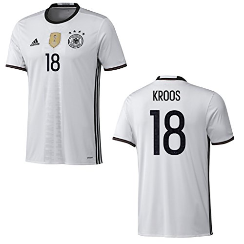 adidas DFB DEUTSCHLAND Trikot Home Herren EURO 2016 – KROOS 18, Größe:M