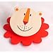 Magnetic wooden animal clip for photos messages or important notes - Lion design