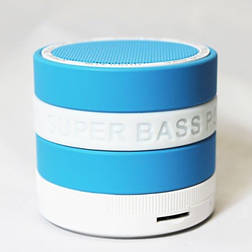 Beyond Bass Multimedia Bluetooth Wireless Speaker, Portable, Built in Microphone, Compatible with MP3/4 Players, Tablets, Laptops, Computers, All Smartphones including Apple iPhone 6, 6 plus/ 5s 5c 5/4s 4/ Samsung Galaxy S5 S4 S3 S2 S1. (Blue)