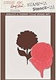 Stampers Anonymous Wendy Vecchi Studio 490 Stamp It Stencil, It-Zinnia