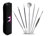 Inspiration Industry Blackhead & Blemish Remover Kit Treatment - 7 PCS Professional Surgical Extractor Instruments - Easily Cure Pimples, Blackheads, Comedones, Acne, and Facial Impurities