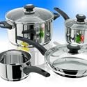 Horwood 3 Pce Phenolic Glass Lids Set (16/18/20cm)