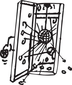 The Locker Dudes Mini Disco Mirror Ball and Light Set