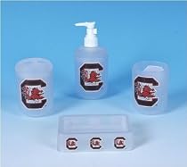 South Carolina Fighting Gamecocks Bathroom 4 Piece Frosty Bath Accessaries NCAA College Athletics