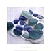 (14x14) Celia Pearson Spanish Sea Glass Art Print Poster