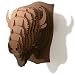 Cardboard Buffalo/Bison Head Wall Trophy (Build-Your-Own Puzzle Kit)