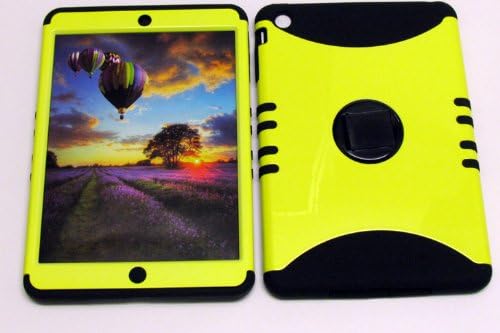APPLE IPAD MINI CASE PEARL YELLOW HEAVY DUTY HIGH IMPACT HYBRID BLACK SKIN SILICON COVER