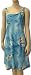 Missy Dress-Palm Fronds and Hibiscus on Aqua